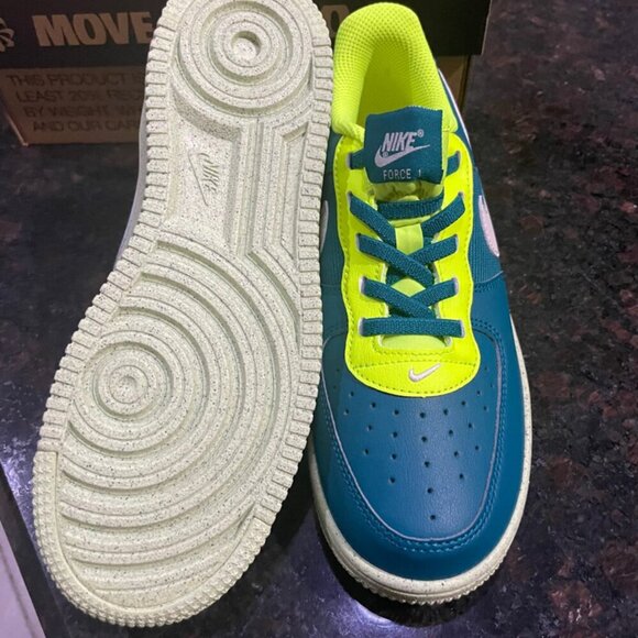 NIKE FORCÉ 1 CRÁTER BRIGHT SPRUCE/PHANTON SIZE 3Y - Picture 7 of 14